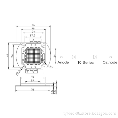 2014 hot sale cob chip 60W